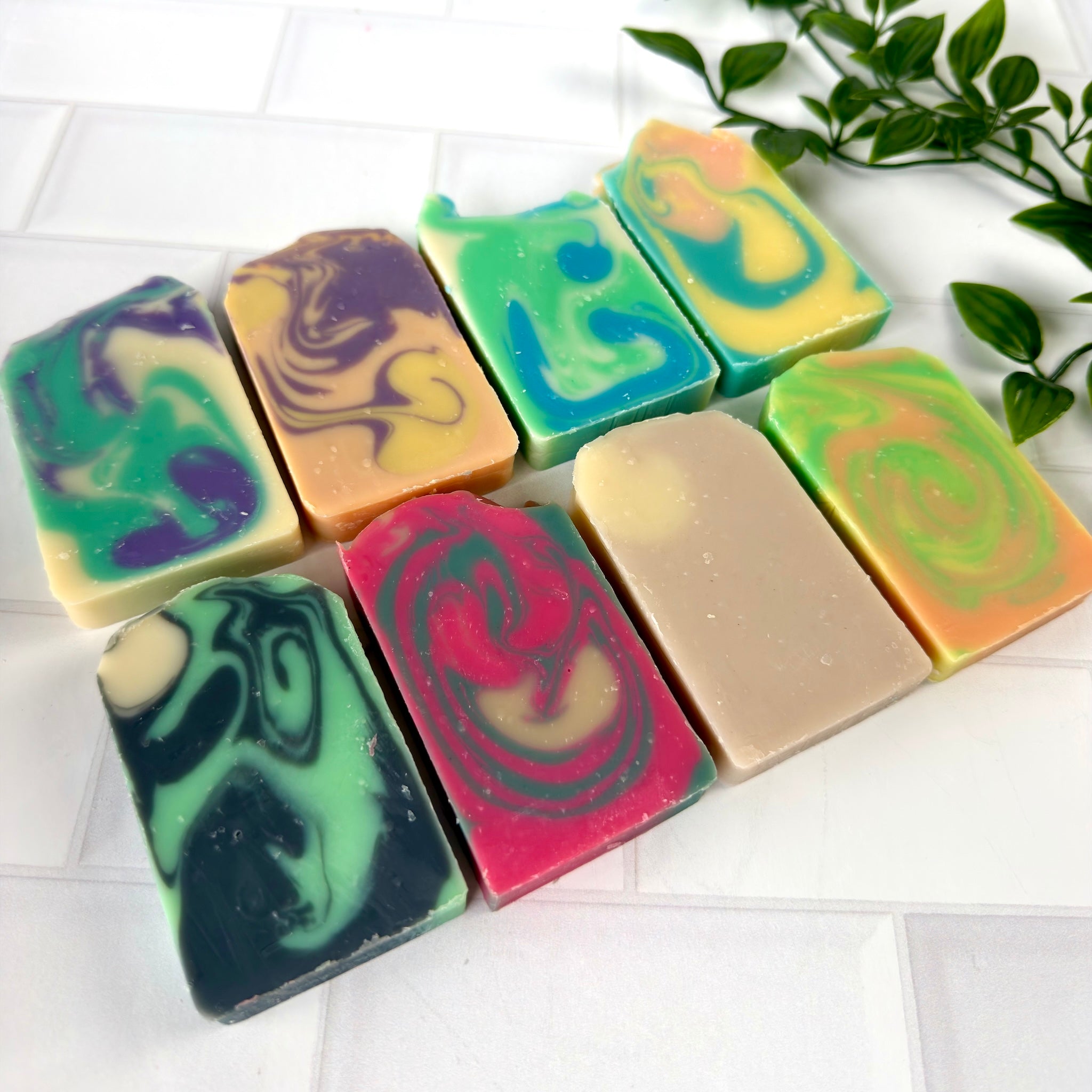 Mini Soap Favors - 6 Bars Wrapped & Stickered