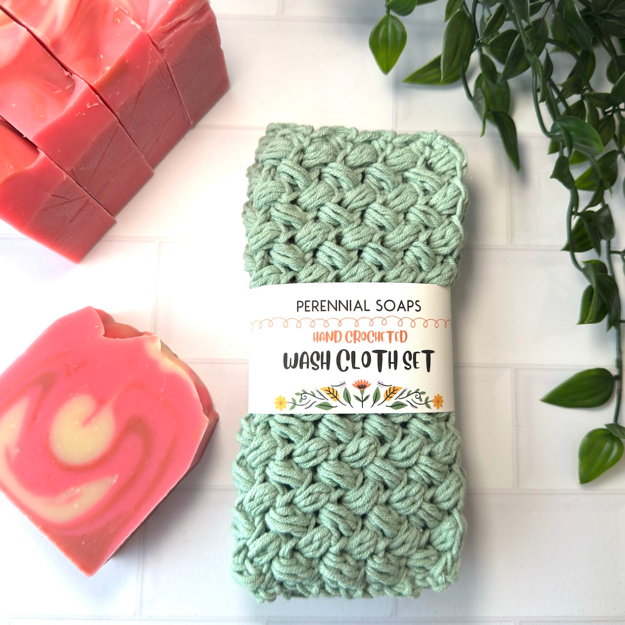 Spa Washcloth Set - Hand Crocheted